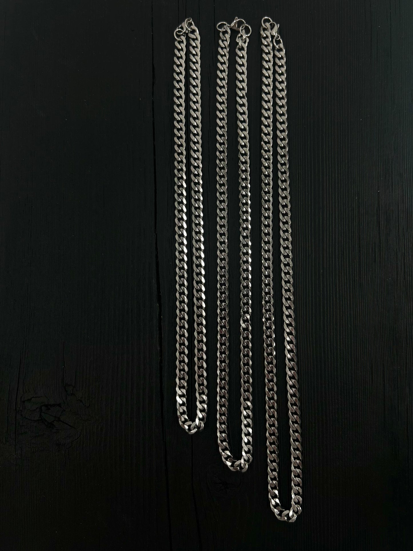 7mm Curb Chain Necklace in Stainless Steel