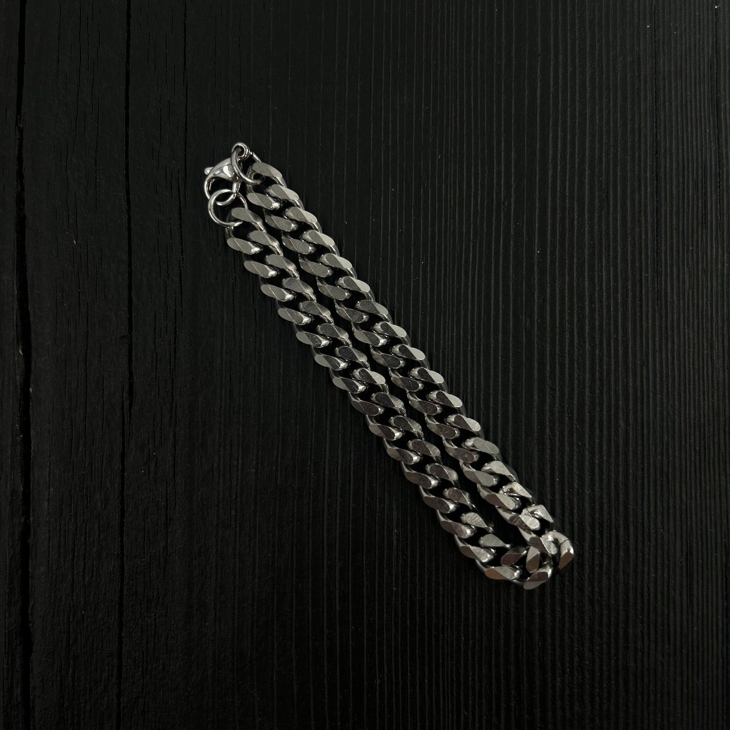 8mm Bracelet Curb Chain in Stainless Steel