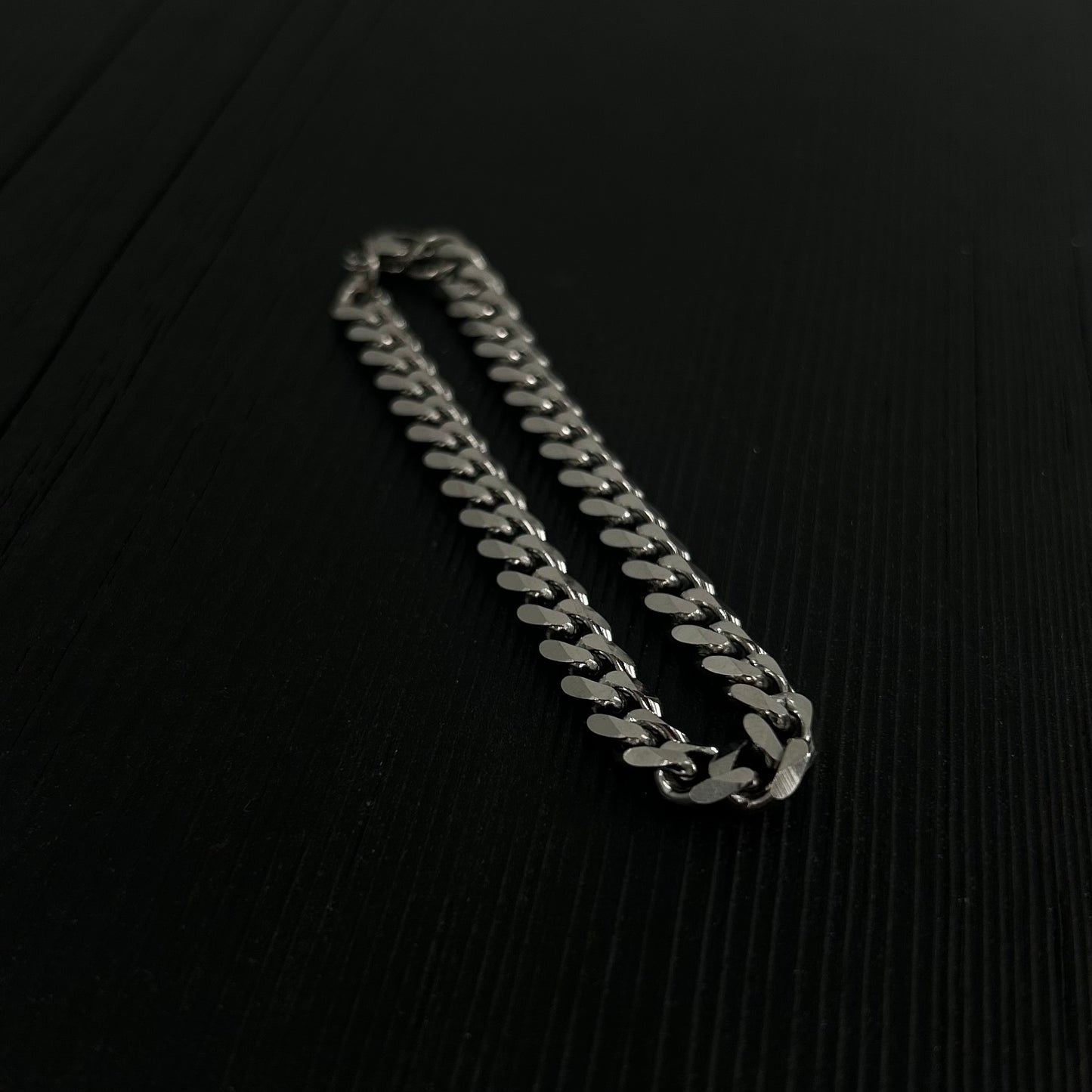 7mm Curb Chain Bracelet in Stainless Steel