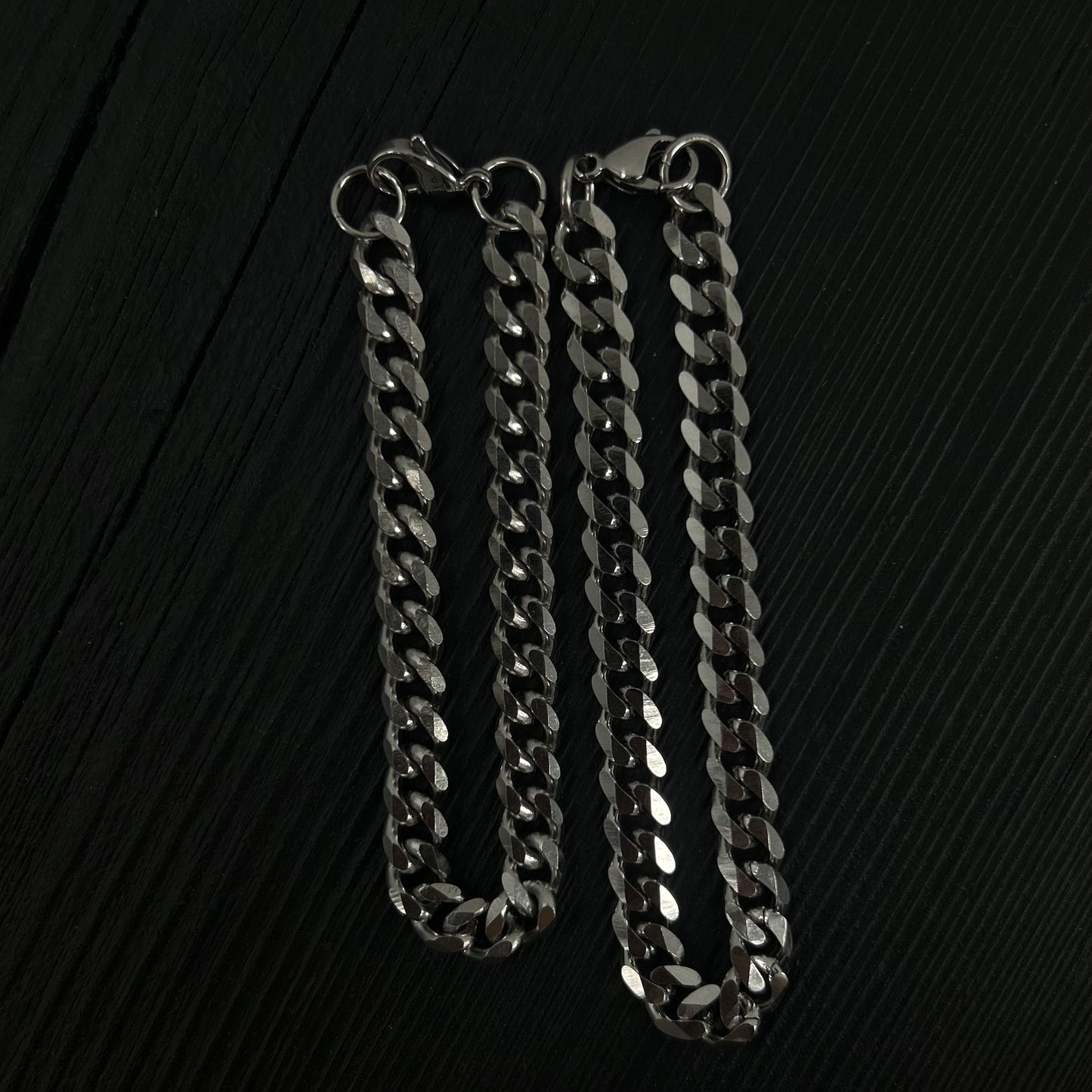 7mm Curb Chain Bracelet in Stainless Steel